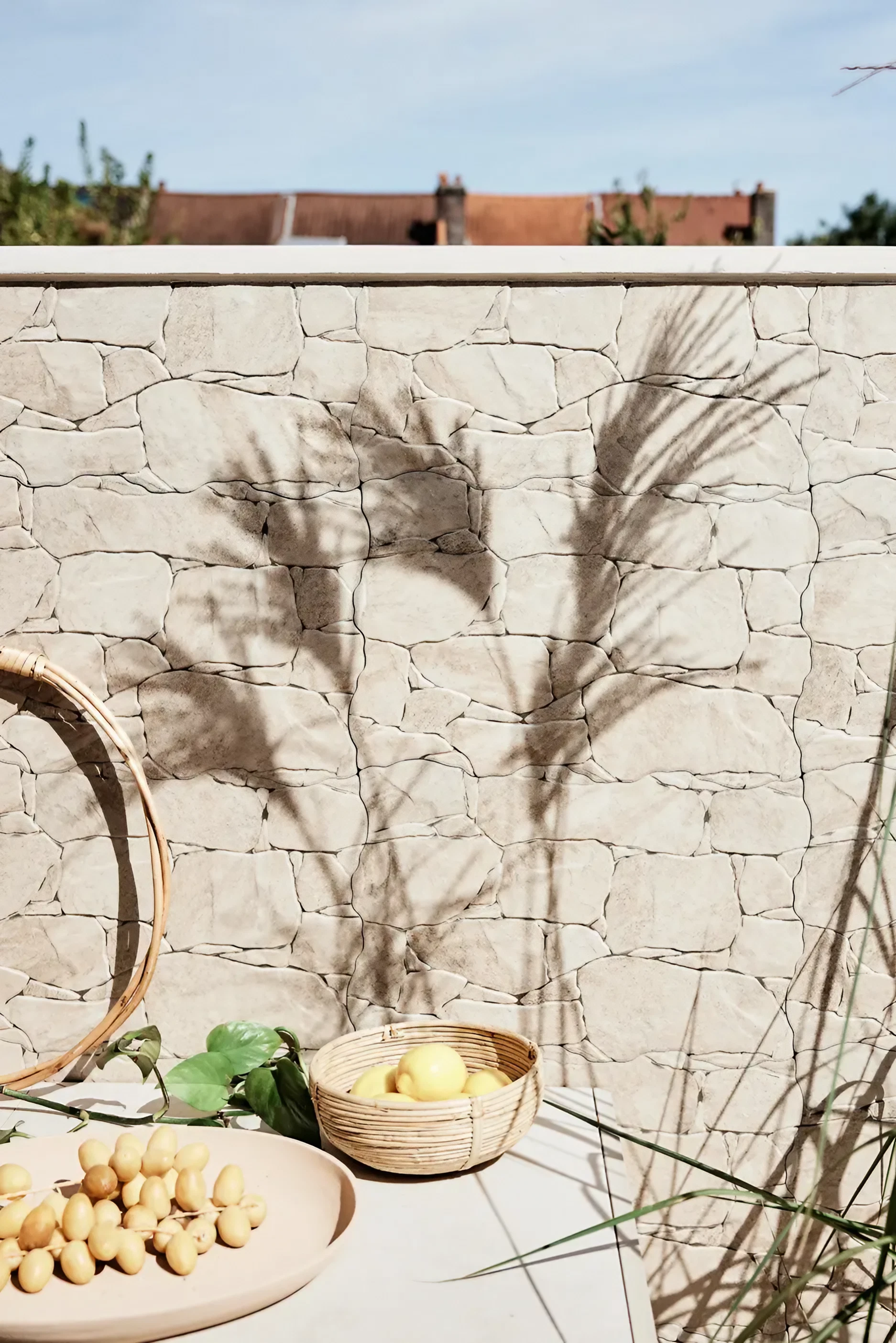 jardin murs pierres