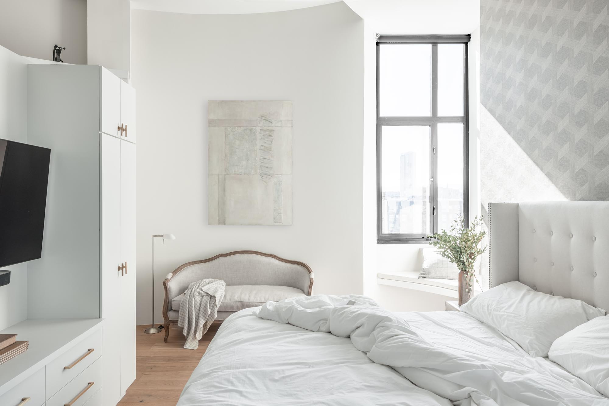 chambre décoration blanche