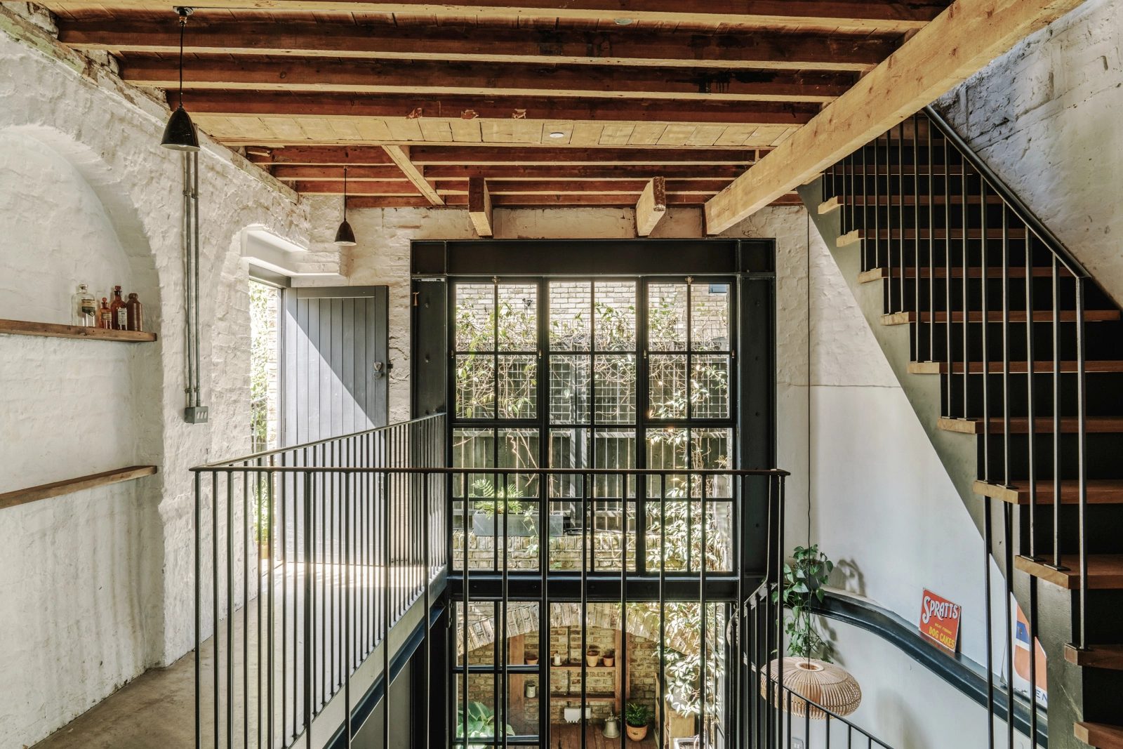 palier avec escalier métal et bois maison loft palier avec escalier métal et bois maison loft