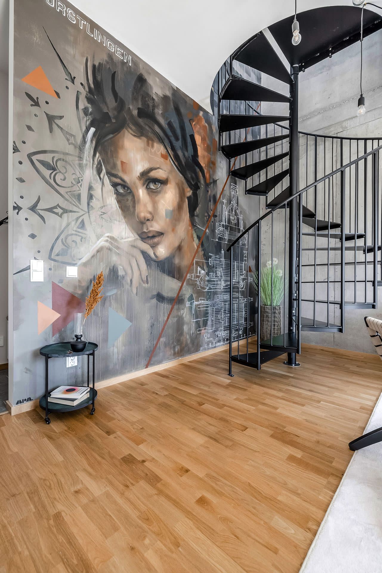 salon décoration design loft avec escalier acier salon décoration design loft avec escalier acier