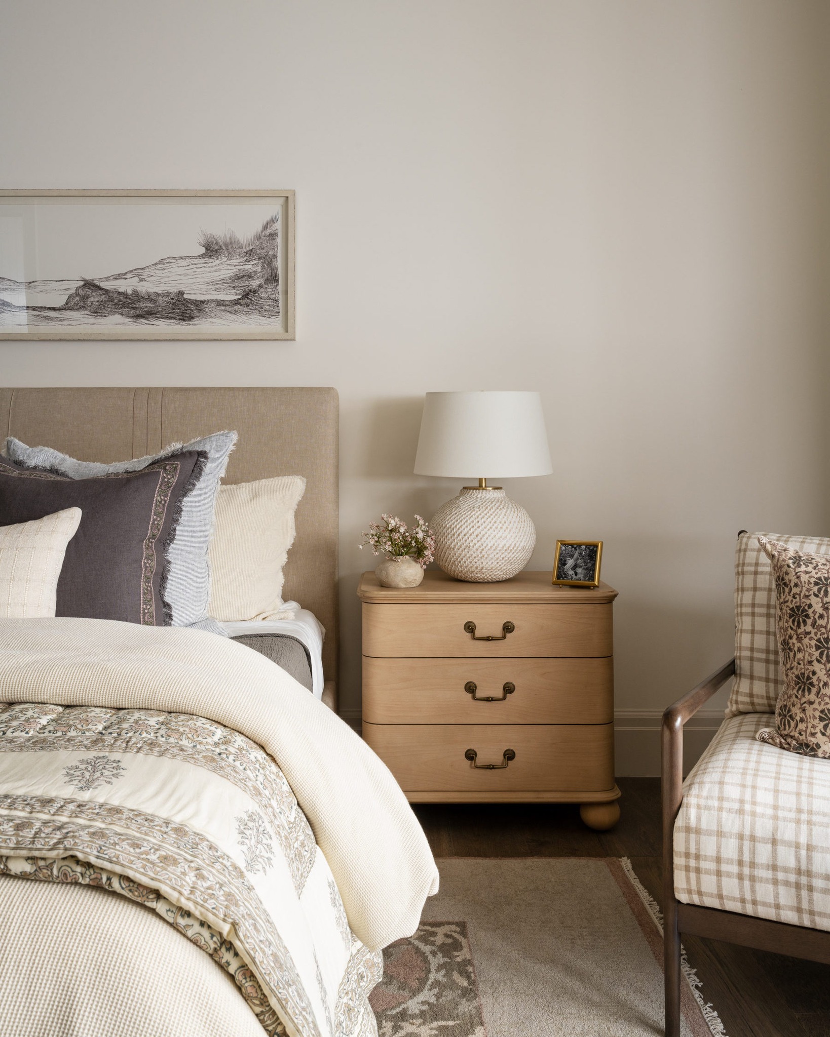 chambre décoration naturelle et classique chic
