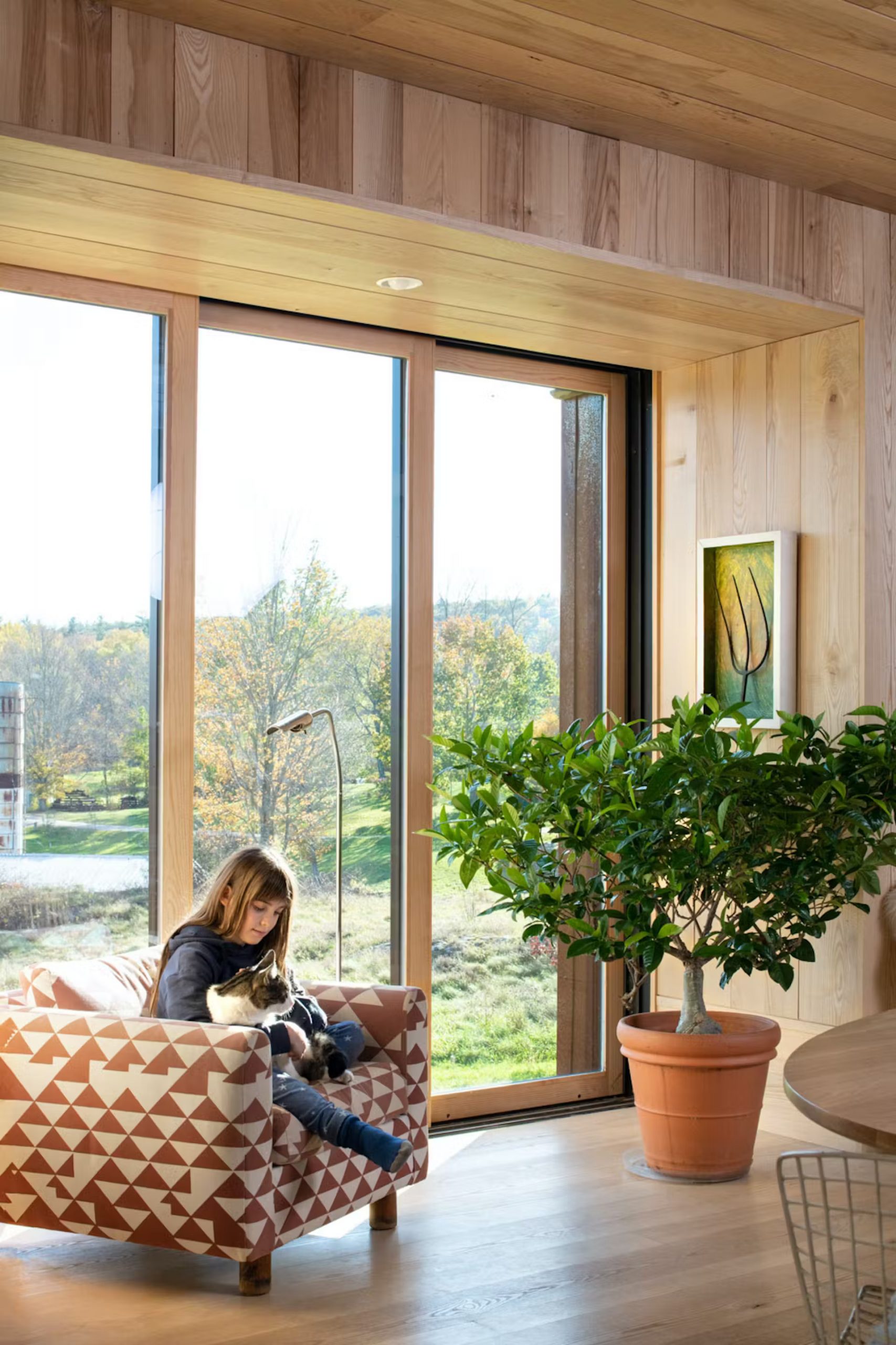 salon baie vitrée mur bois salon baie vitrée mur bois