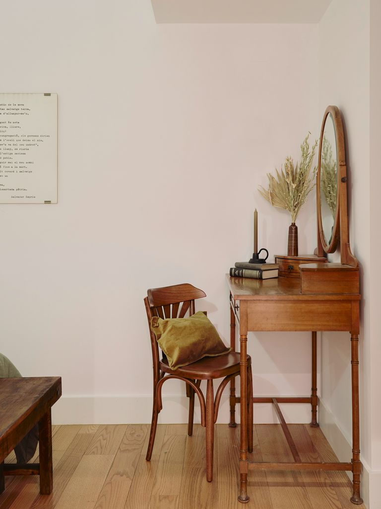 coiffeuse vintage en bois