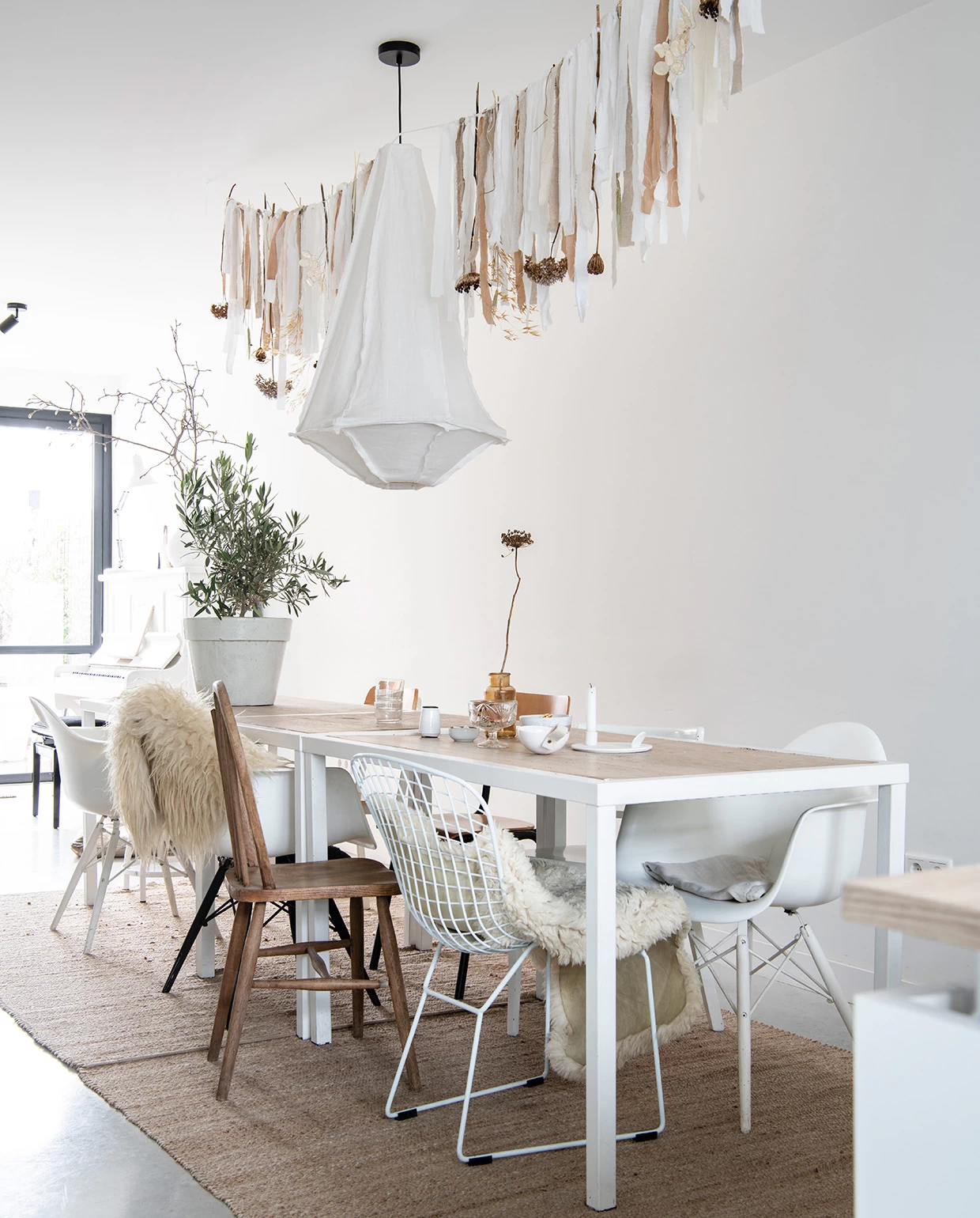 salle à manger décoration blanche et bois salle à manger décoration blanche et bois