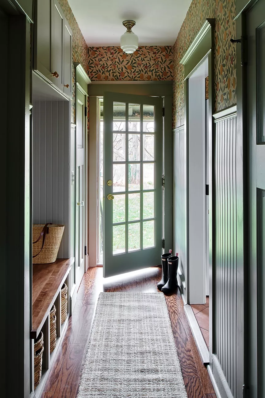entrée décoration verte vintage entrée décoration verte vintage