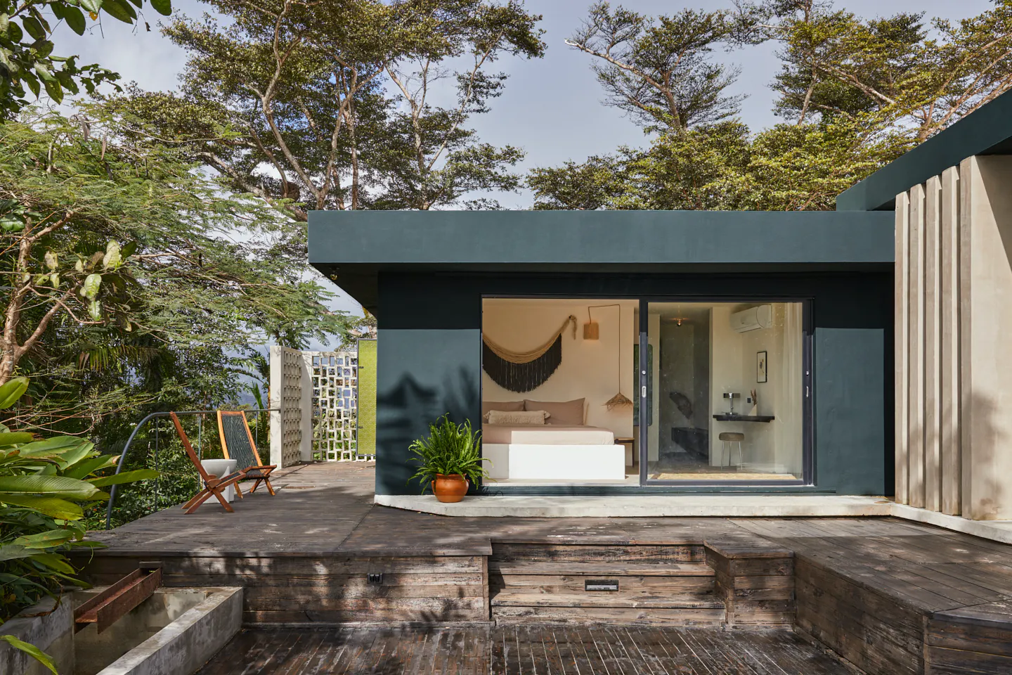 terrasse bois maison contemporaine