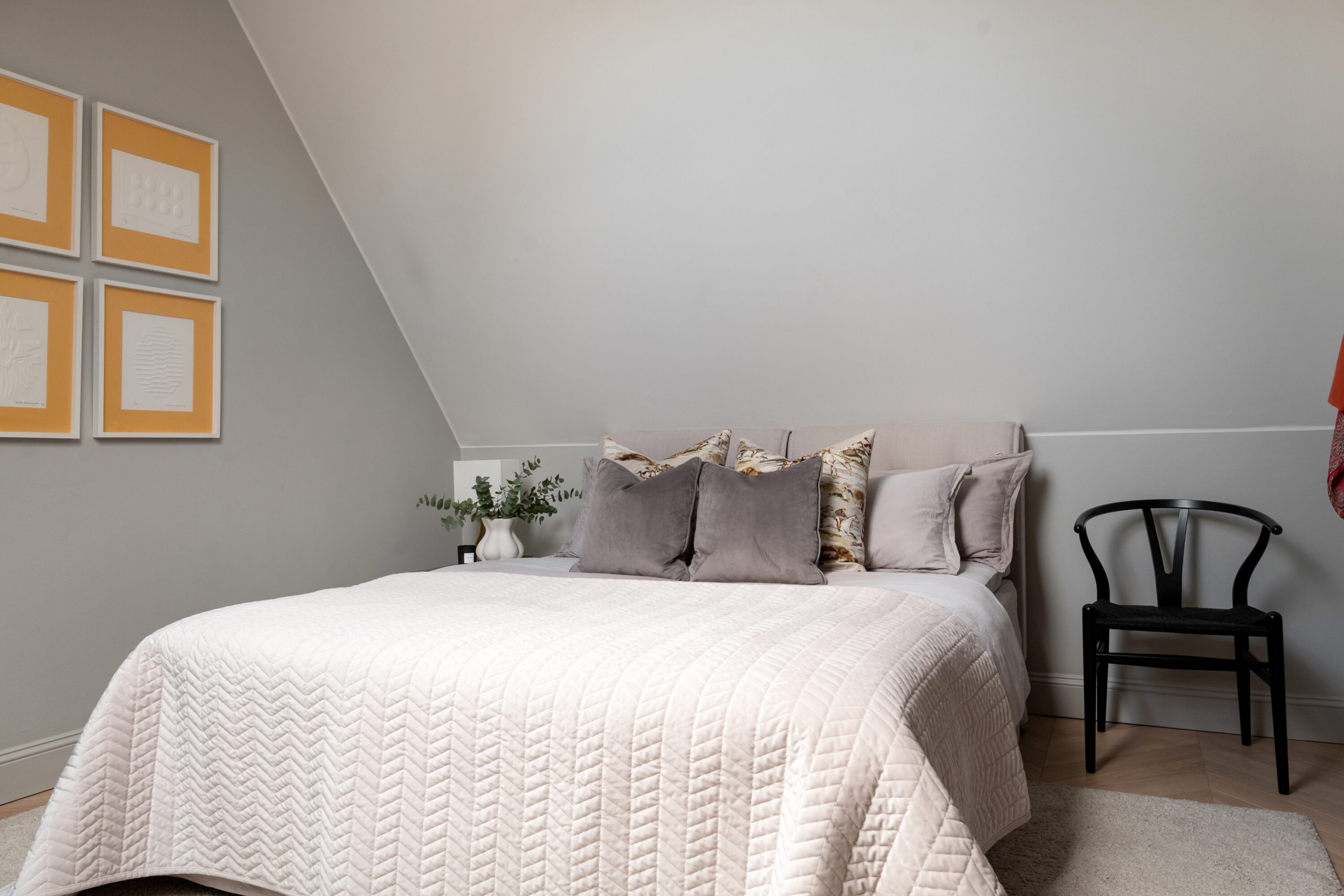 chambre mur gris décoration design chambre mur gris décoration design