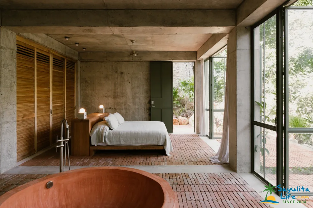 chambre avec baignoire ronde maison architecte béton chambre avec baignoire ronde maison architecte béton