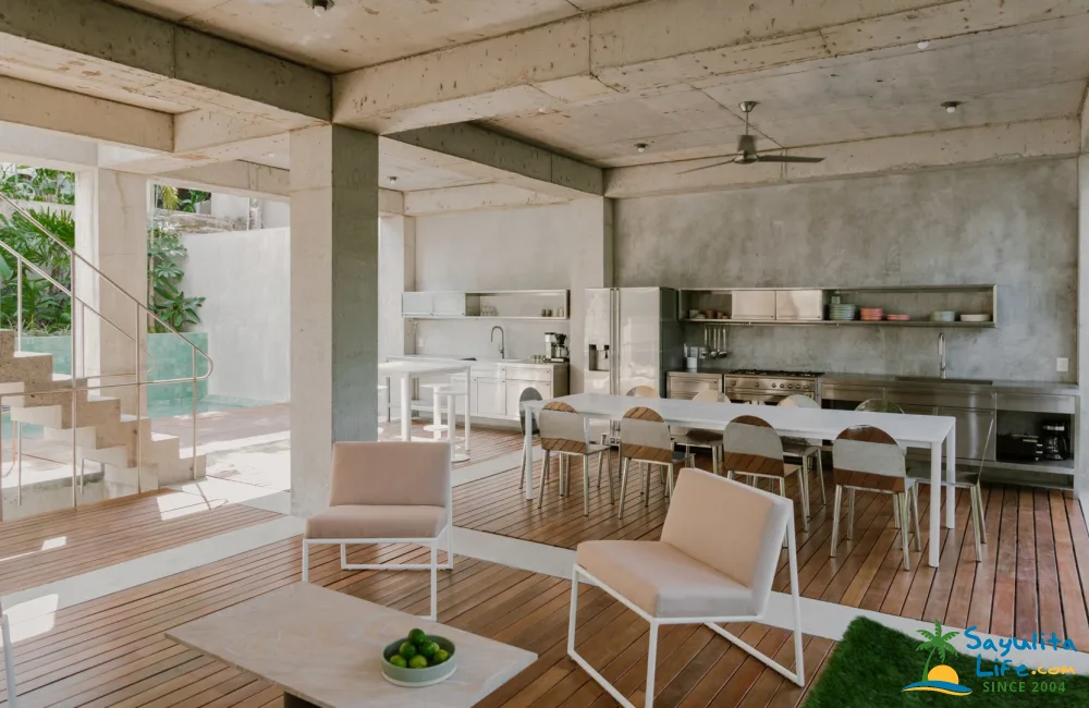 terrasse bois avec cuisine et salon maison architecte béton terrasse bois avec cuisine et salon maison architecte béton