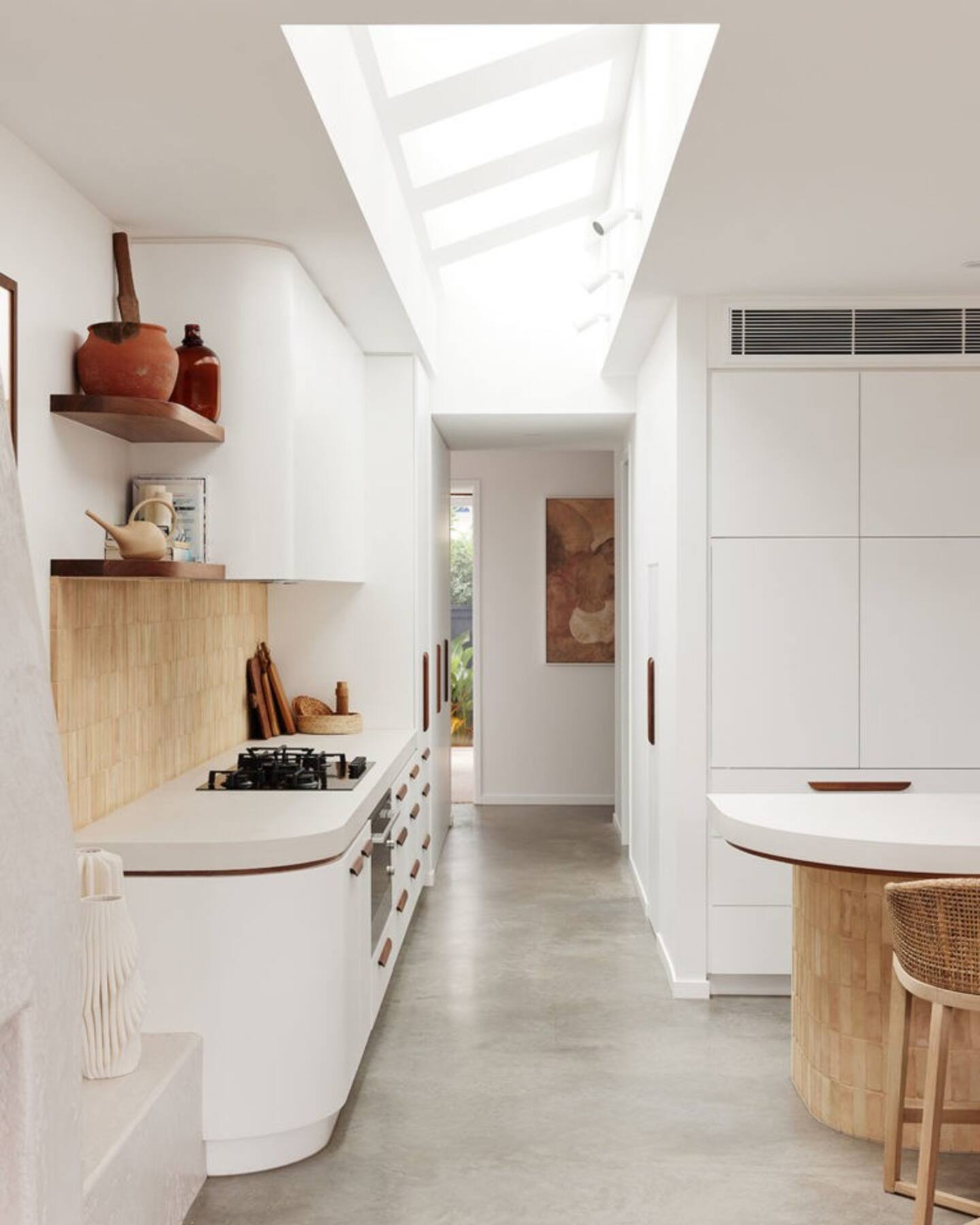 cuisine blanche et bois