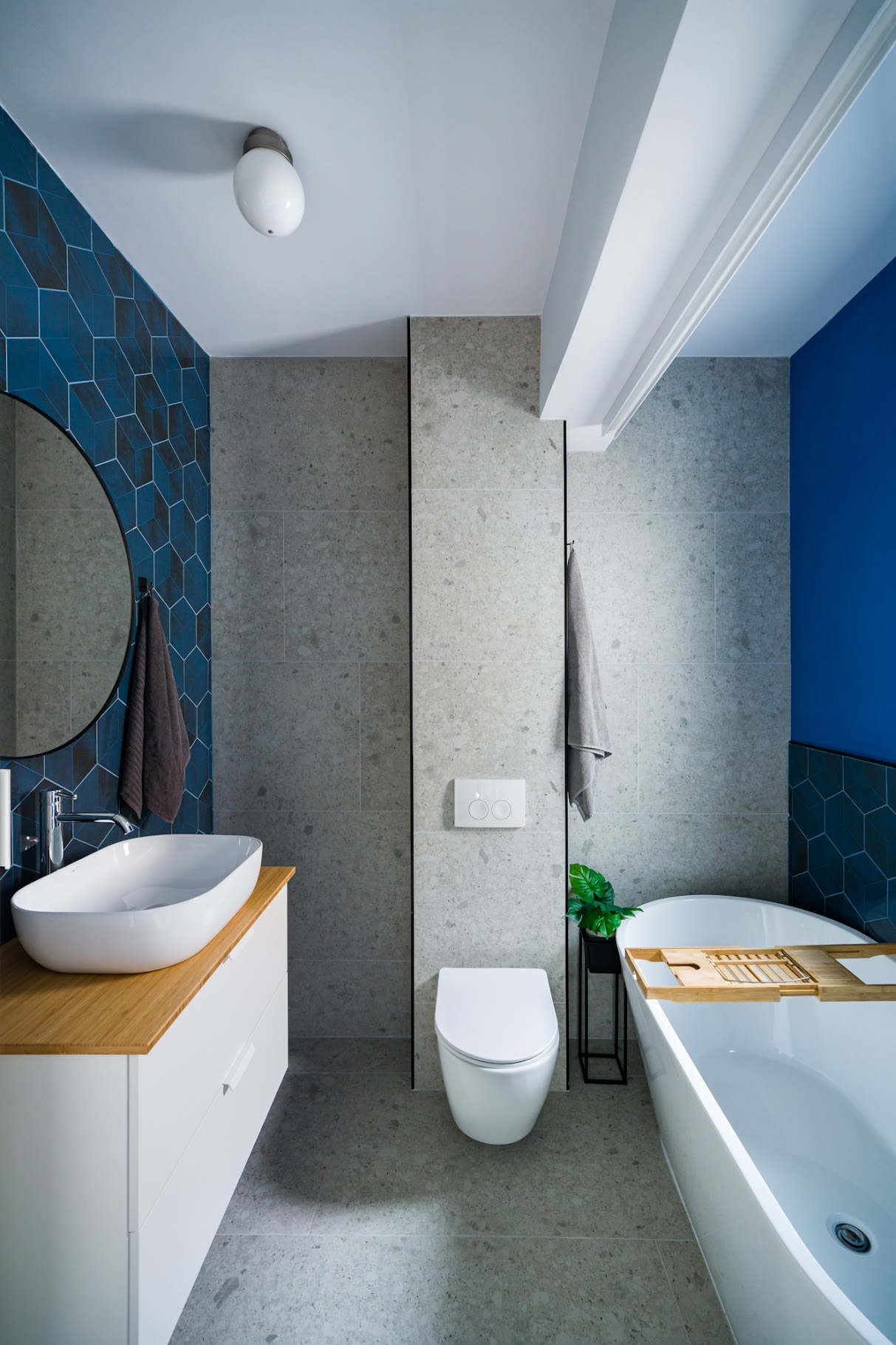 salle de bain bleue et grise décoration design salle de bain bleue et grise décoration design