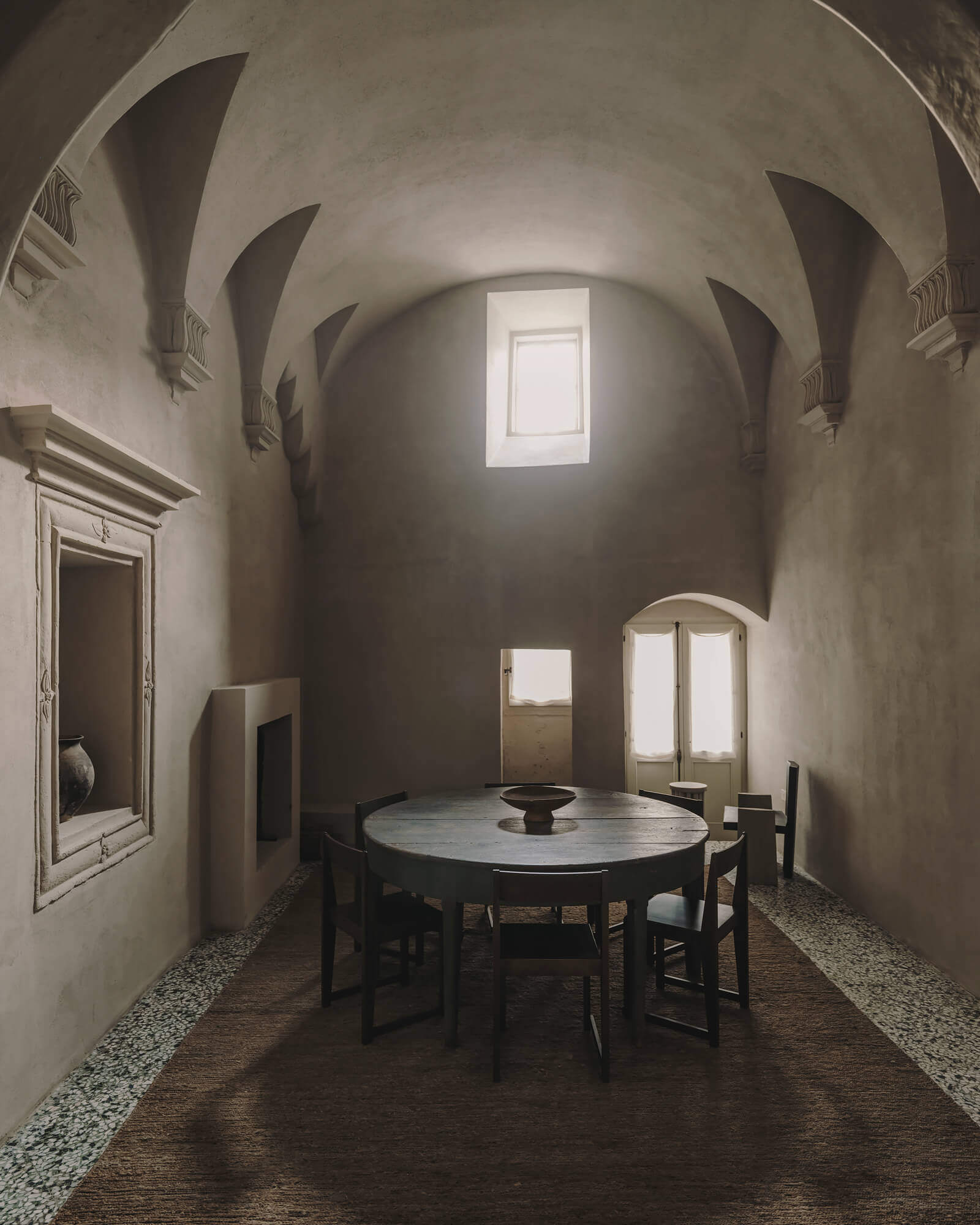 salle à manger voûtée