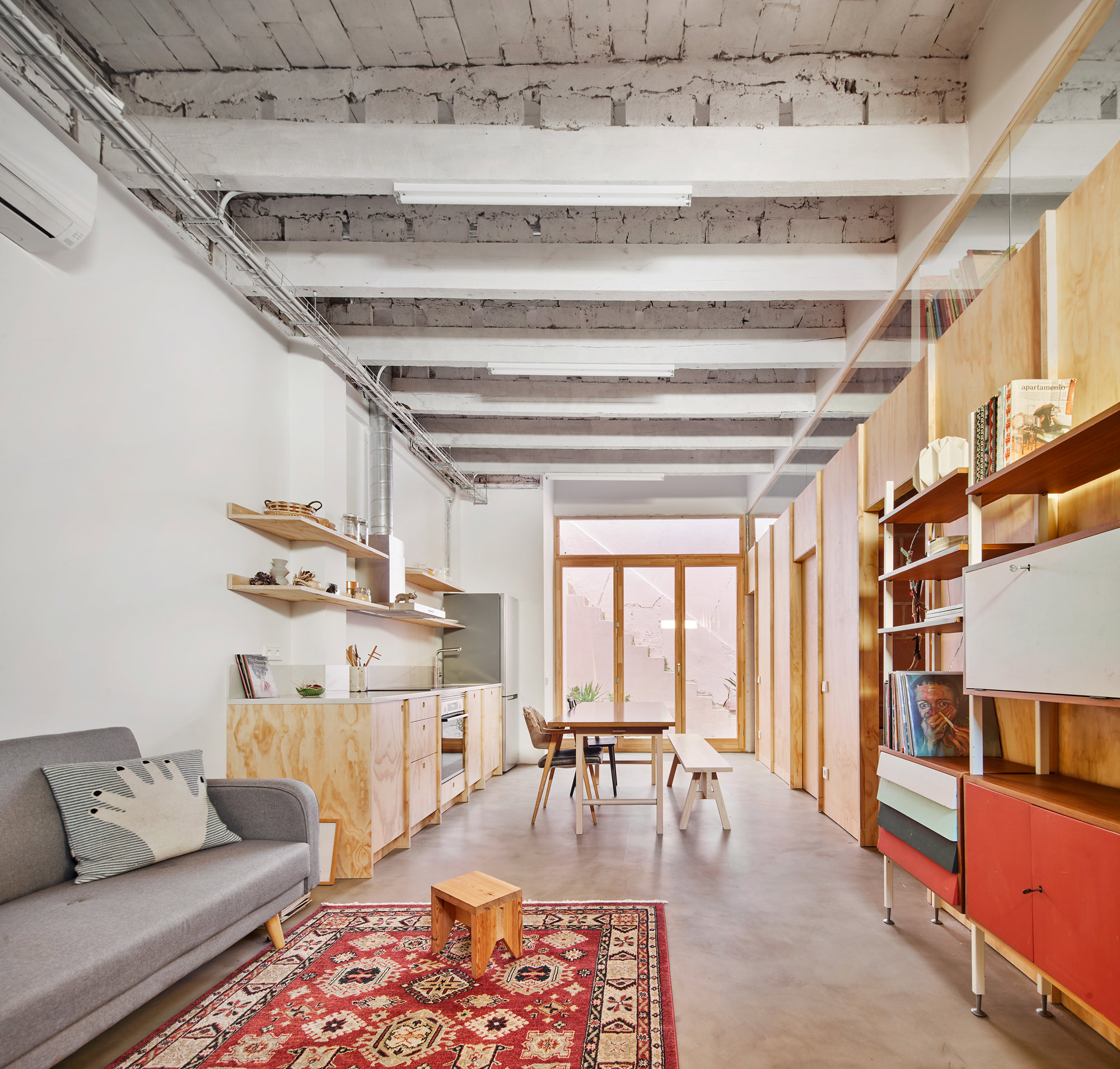 salon et cuisine maison 40m2 rénovée