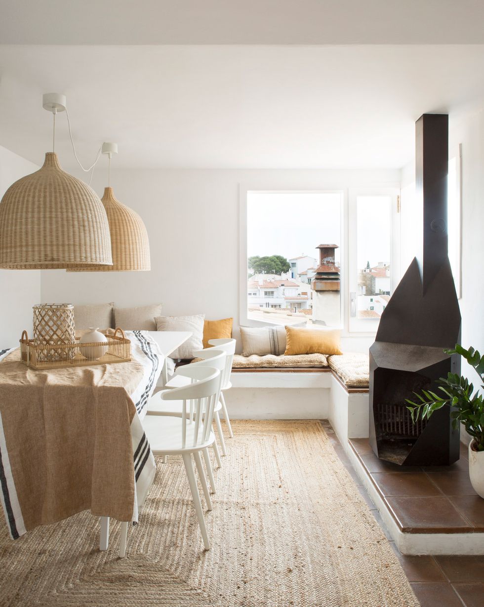 salon et salle à manger décoration naturelle