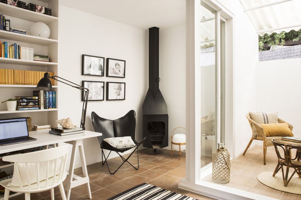 espace bureau avec terrasse