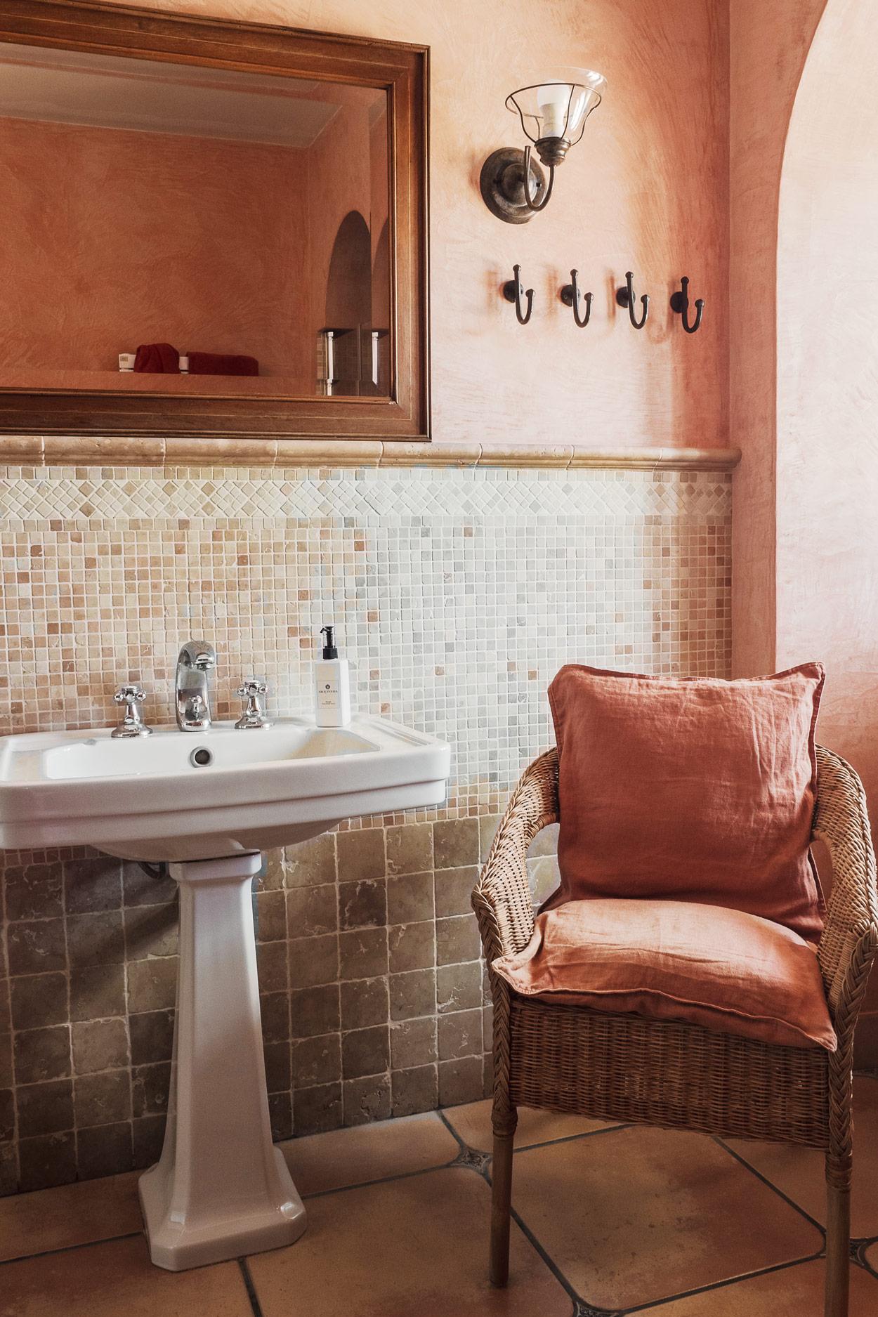 salle de bain terracotta