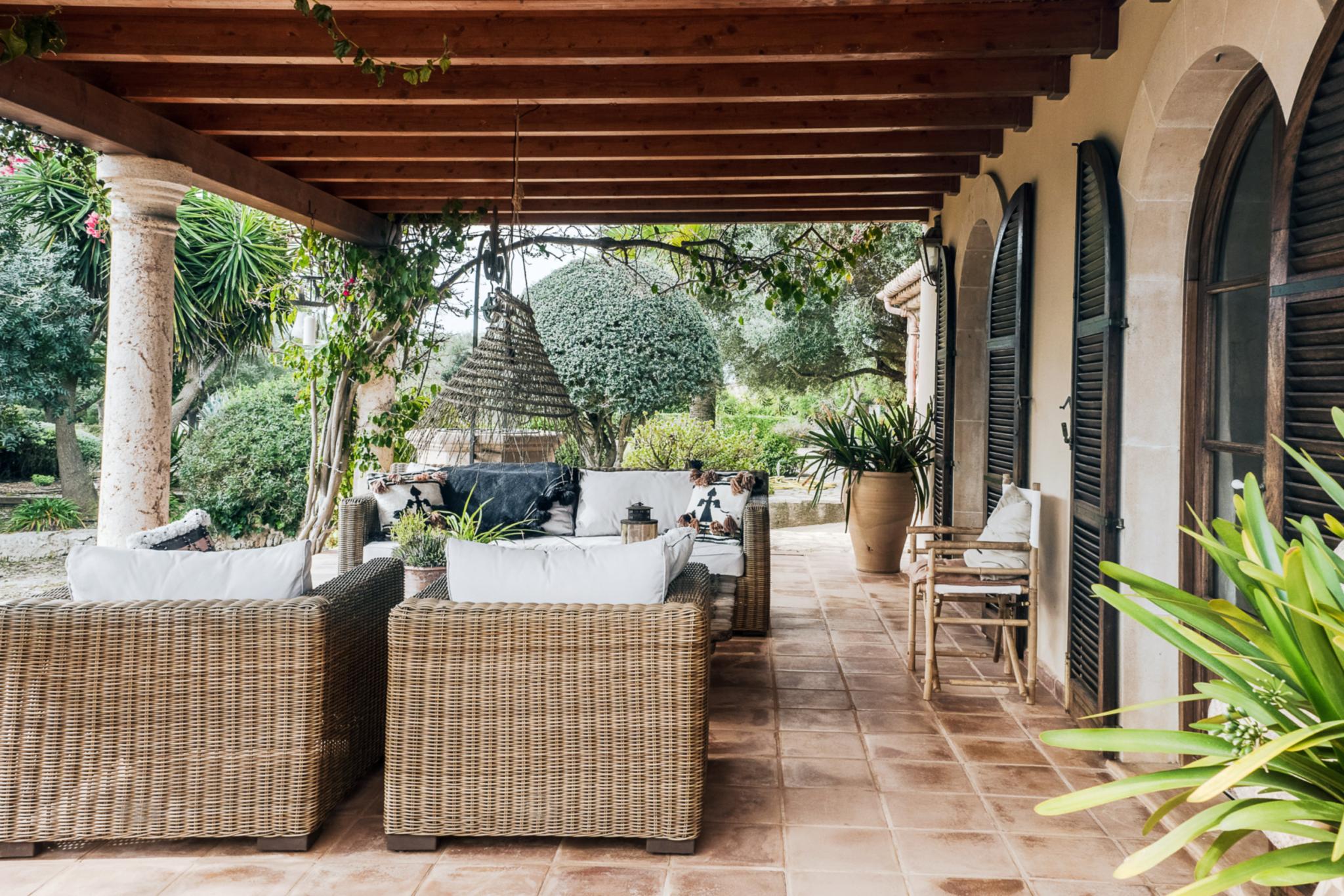 terrasse maison en pierres
