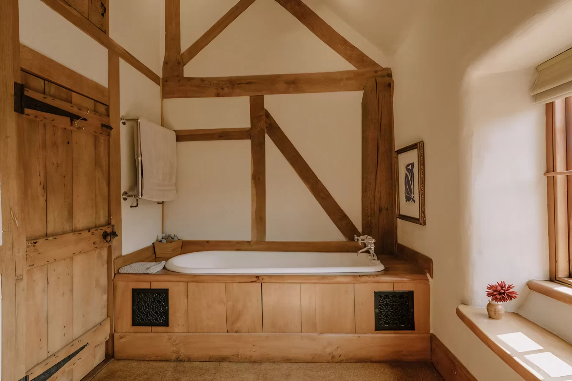 salle de bain avec poutres maison de campagne salle de bain avec poutres maison de campagne