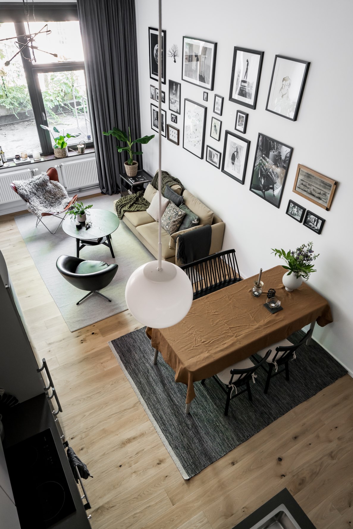 salon petit duplex décoration scandinave