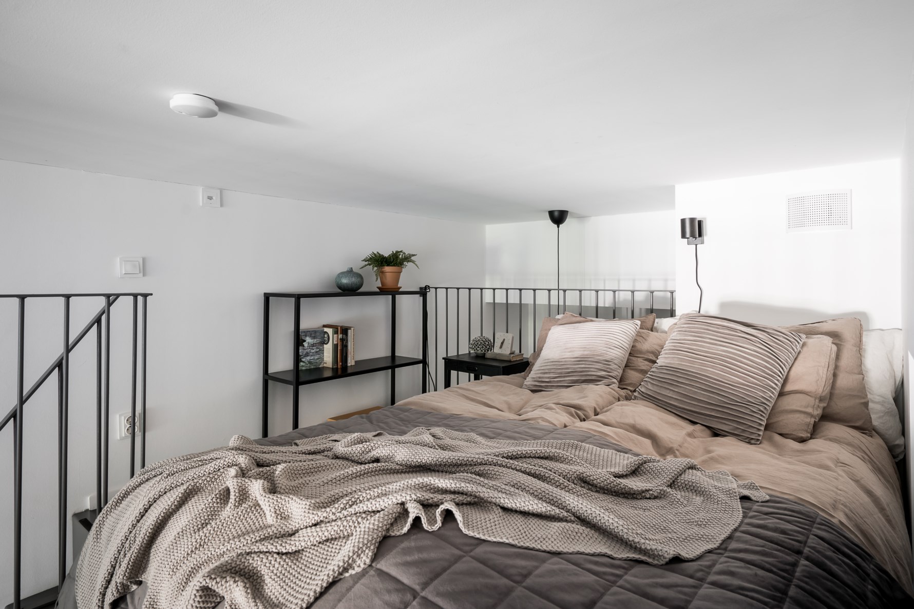 chambre sur mezzanine décoration scandinave
