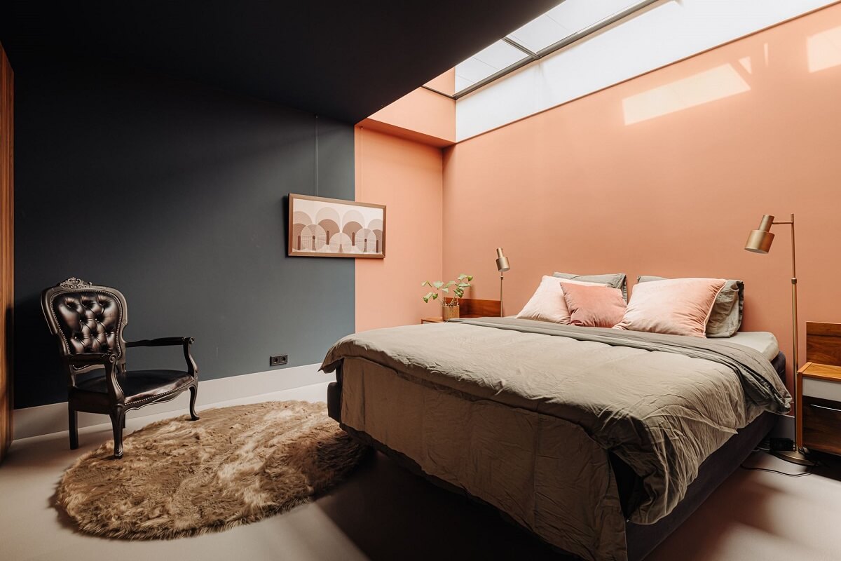 chambre loft avec puit de lumière