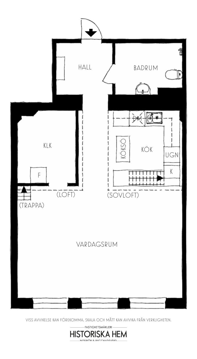 plan studio 54m2 décoration contemporaine