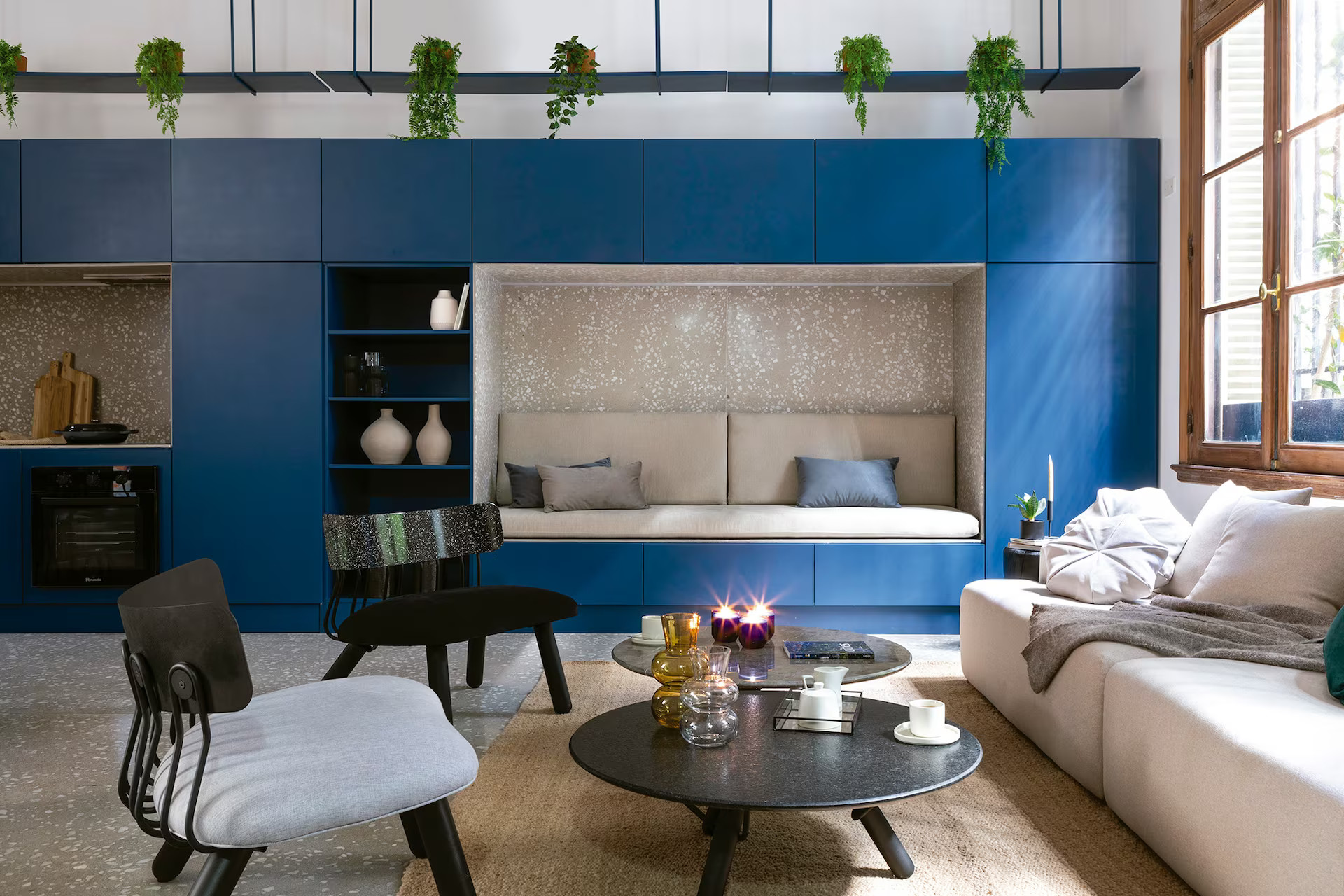 salon et cuisine bleue loft salon et cuisine bleue loft