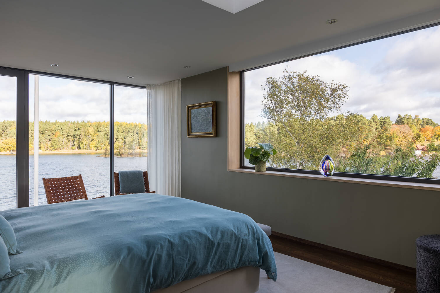 chambre vue mer maison en bois