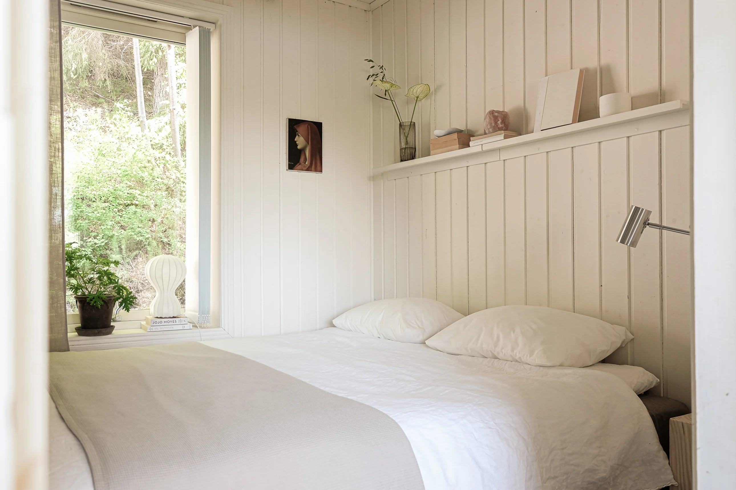 chambre maison en bois décoration scandinave