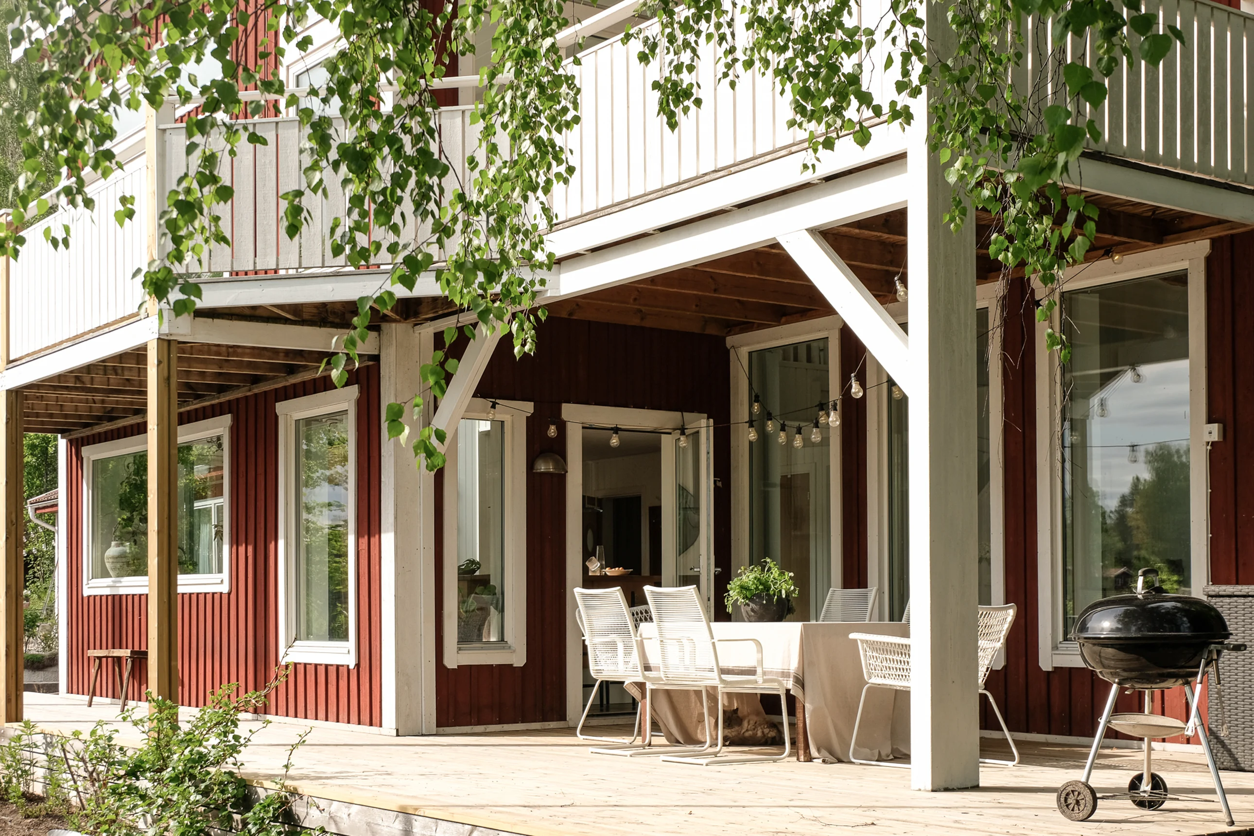 terrasse couverte maison en bois