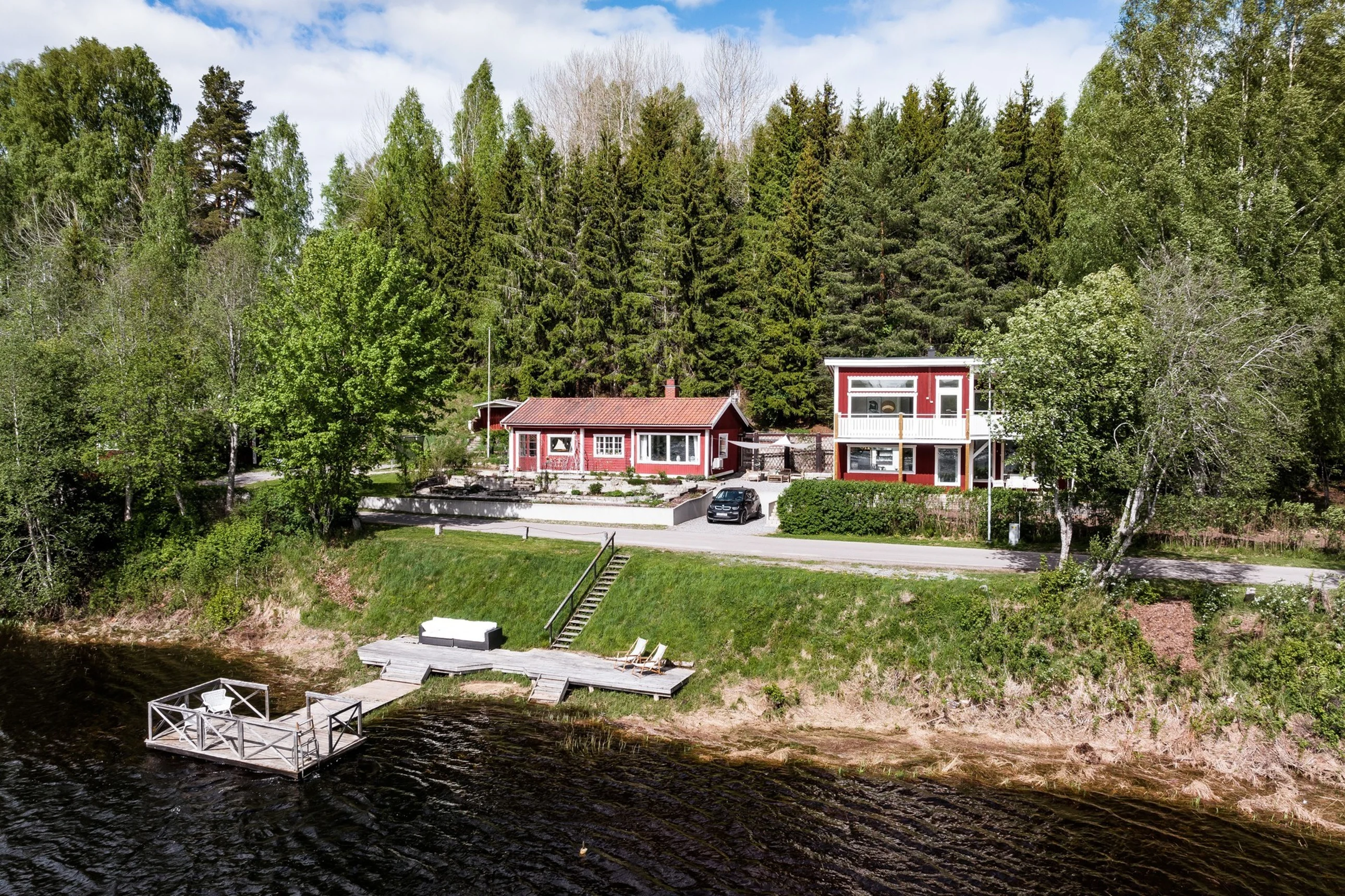 maison avec ponton