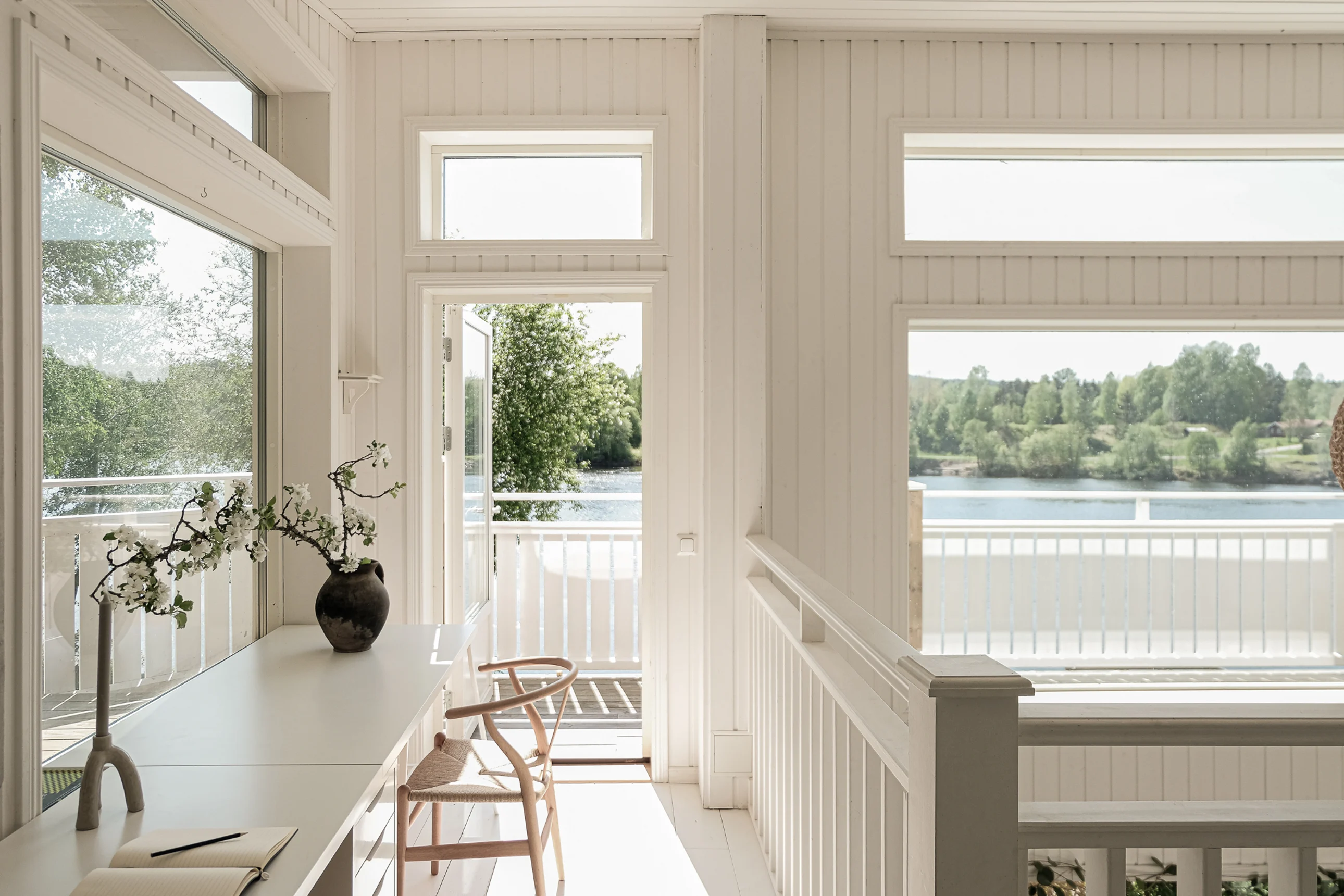 mezzanine maison en bois décoration scandinave