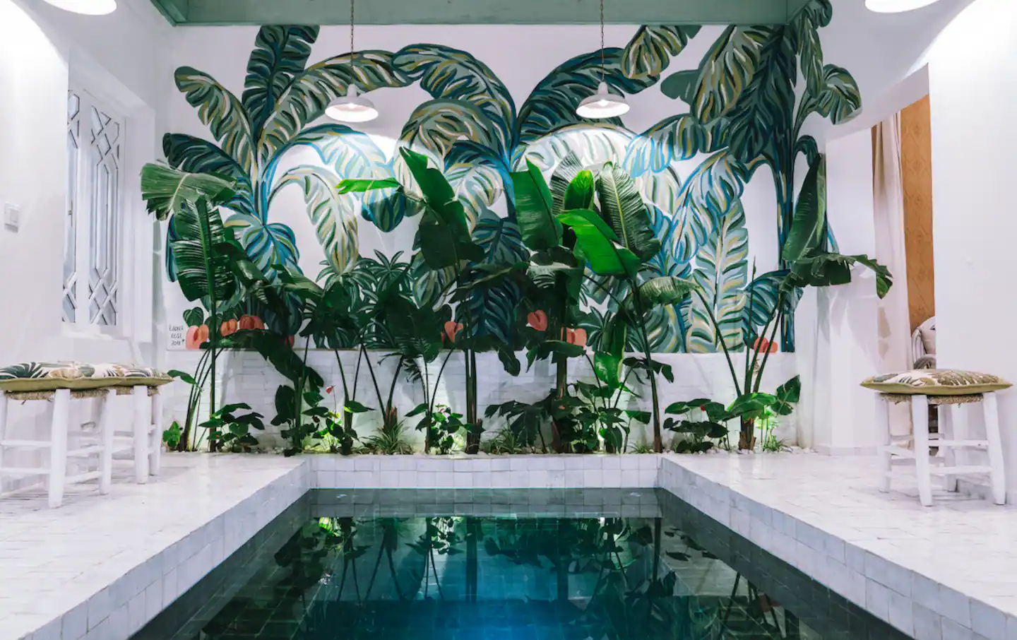 Un riad à Marrakech à la décoration fraiche et verte