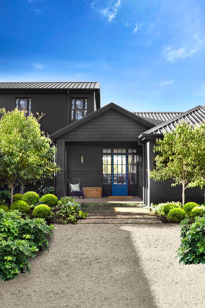 maison façade gris anthracite