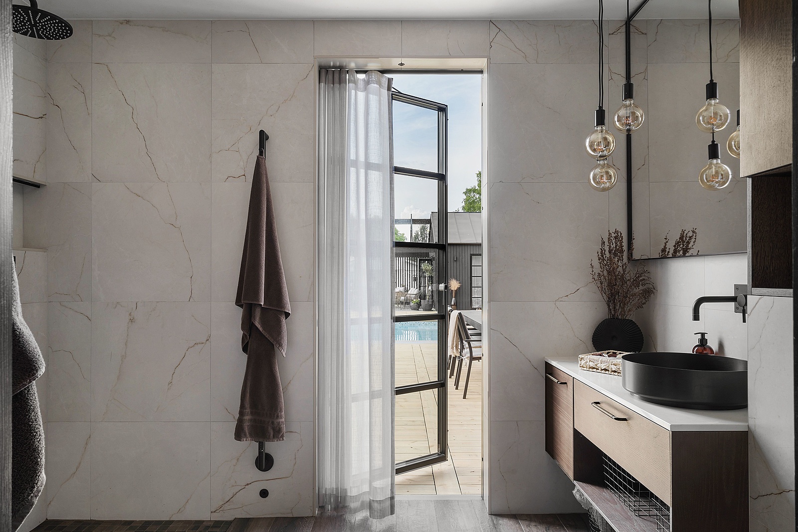 salle de bain design maison en bois