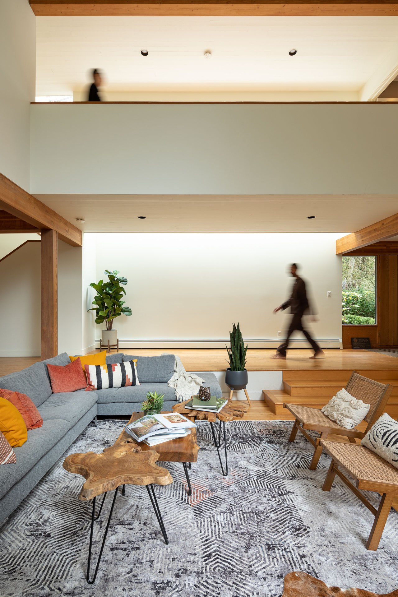 salon maison contemporaine