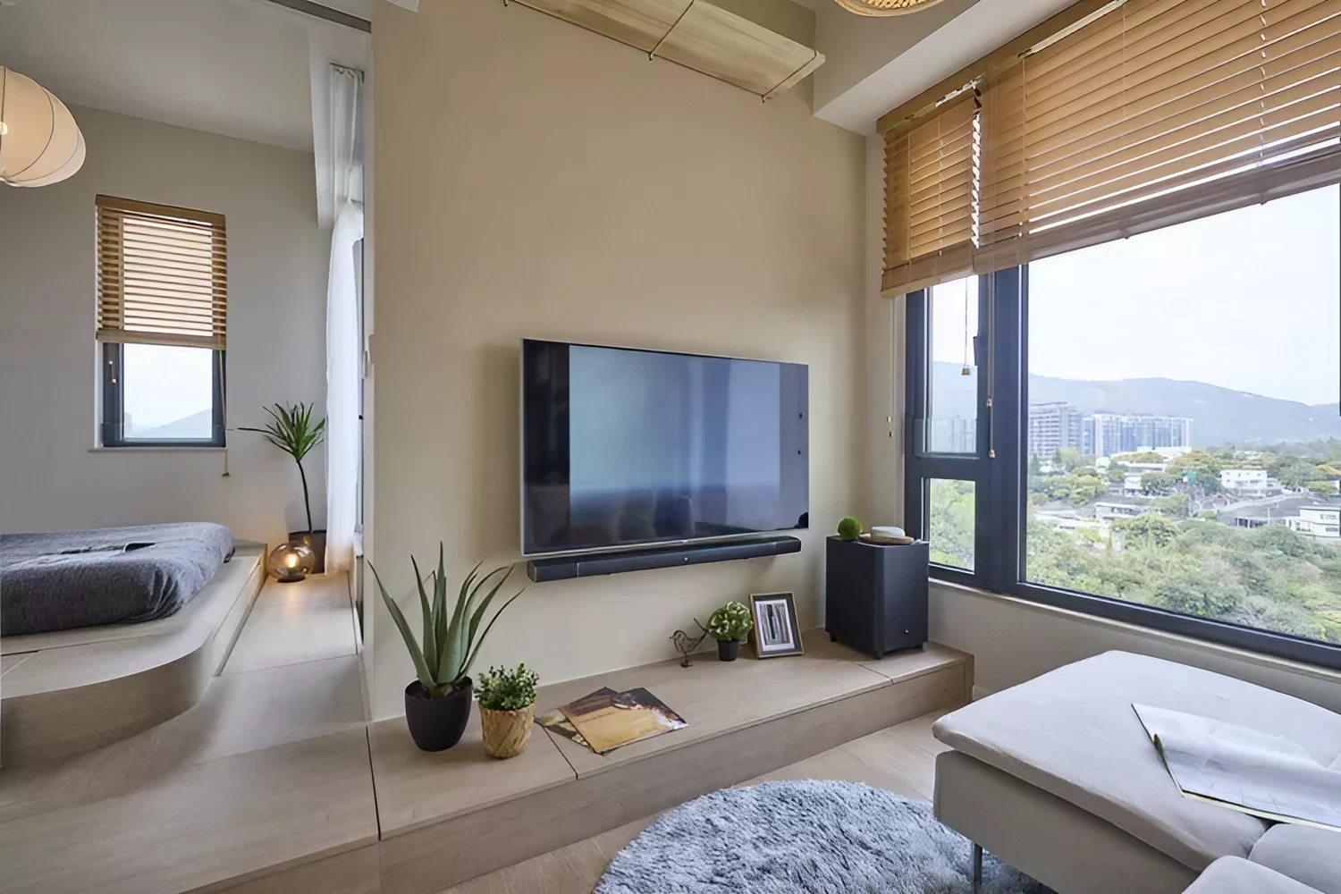 salon petit appartement 43m2