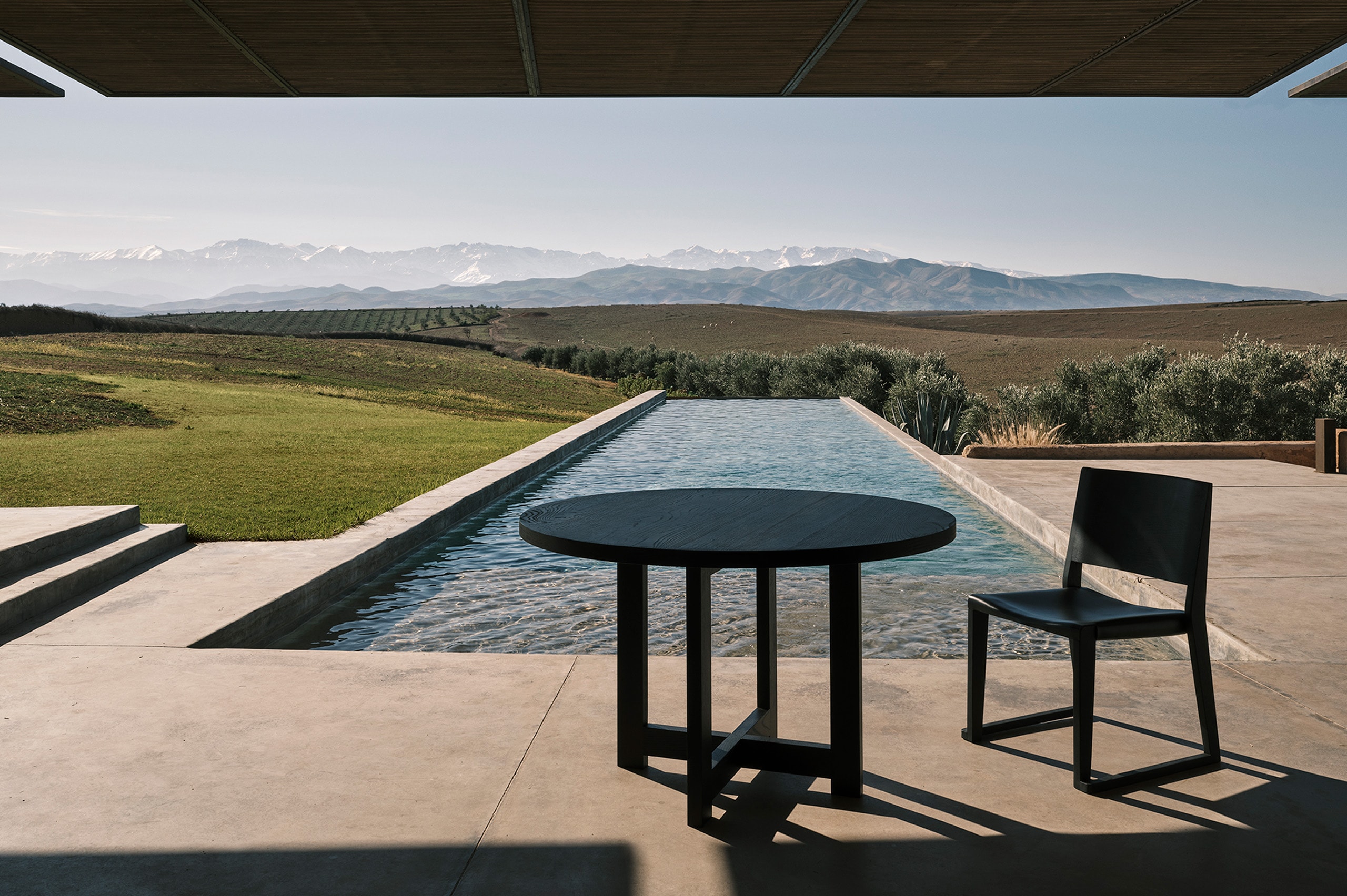 terrasse avec piscine