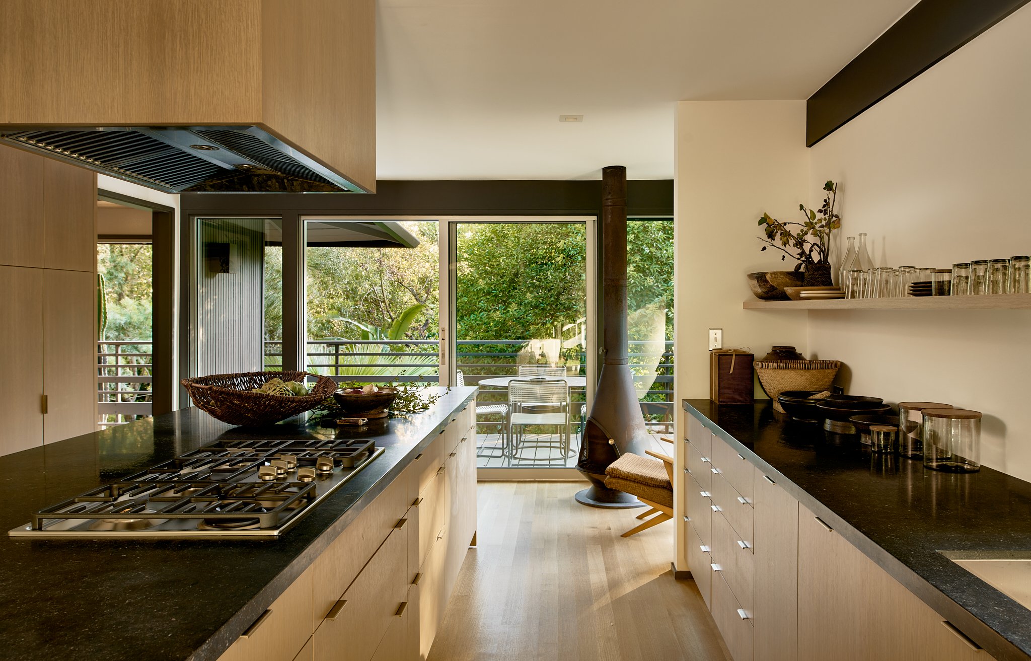 cuisine bois maison contemporaine