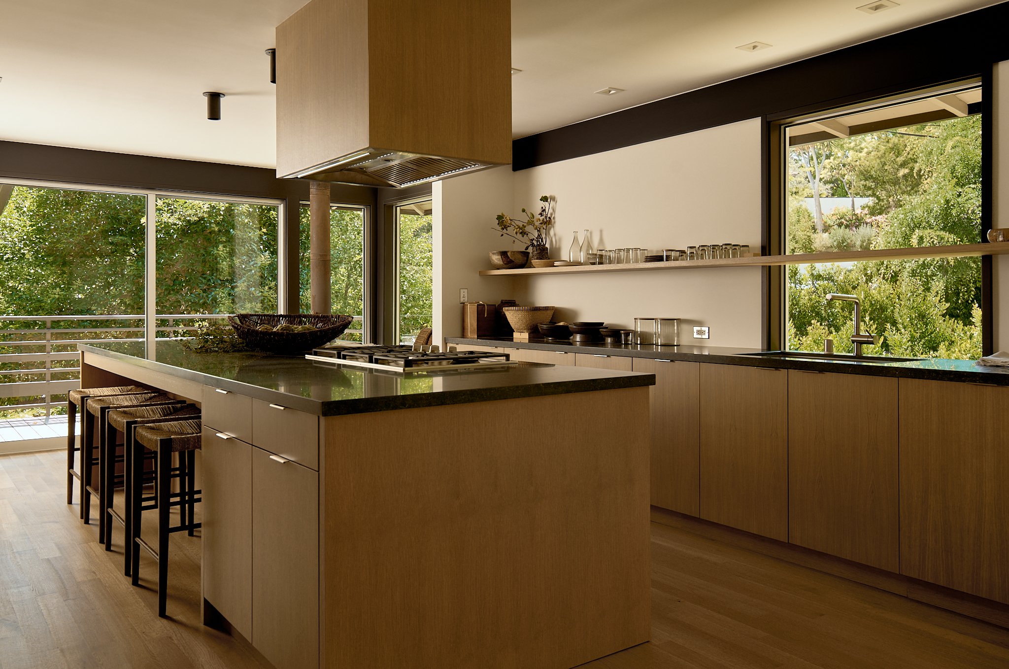 cuisine bois maison contemporaine