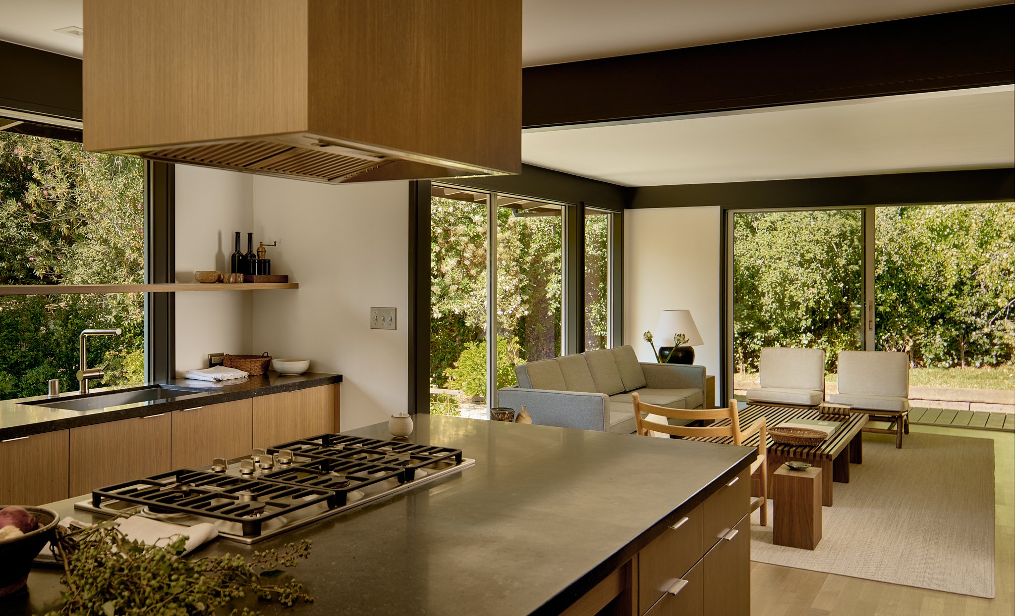cuisine bois maison contemporaine