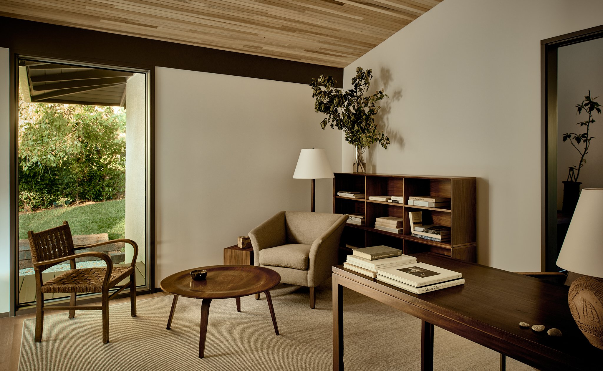 bureau plafond bois