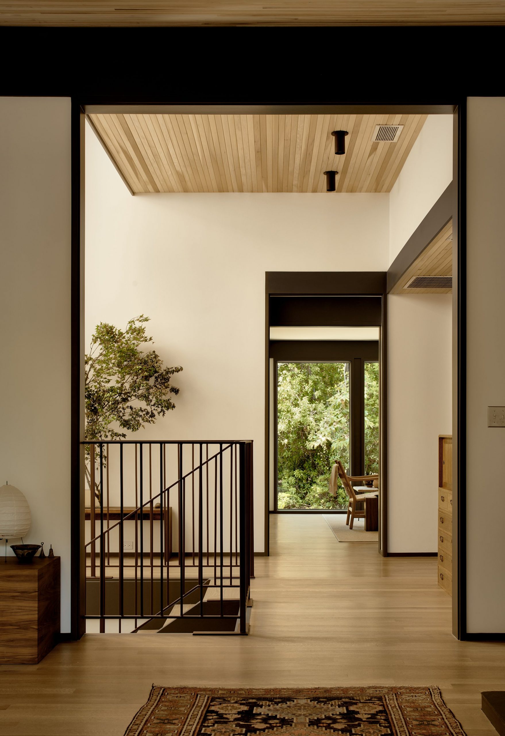 escalier acier maison contemporaine