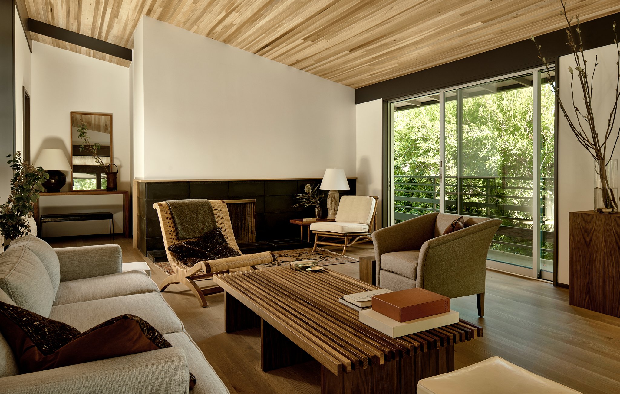 salon maison contemporaine