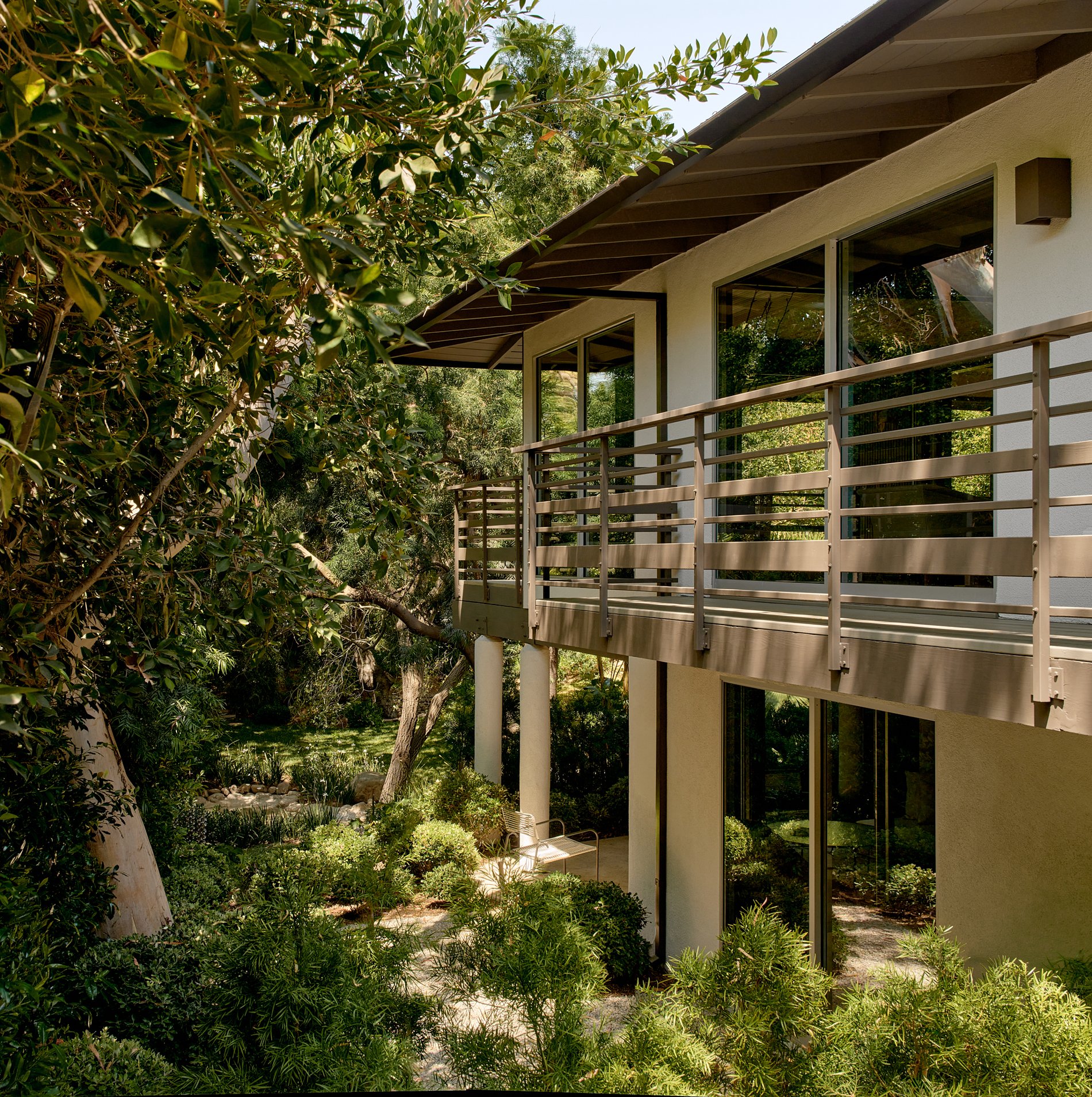 maison contemporaine avec jardin