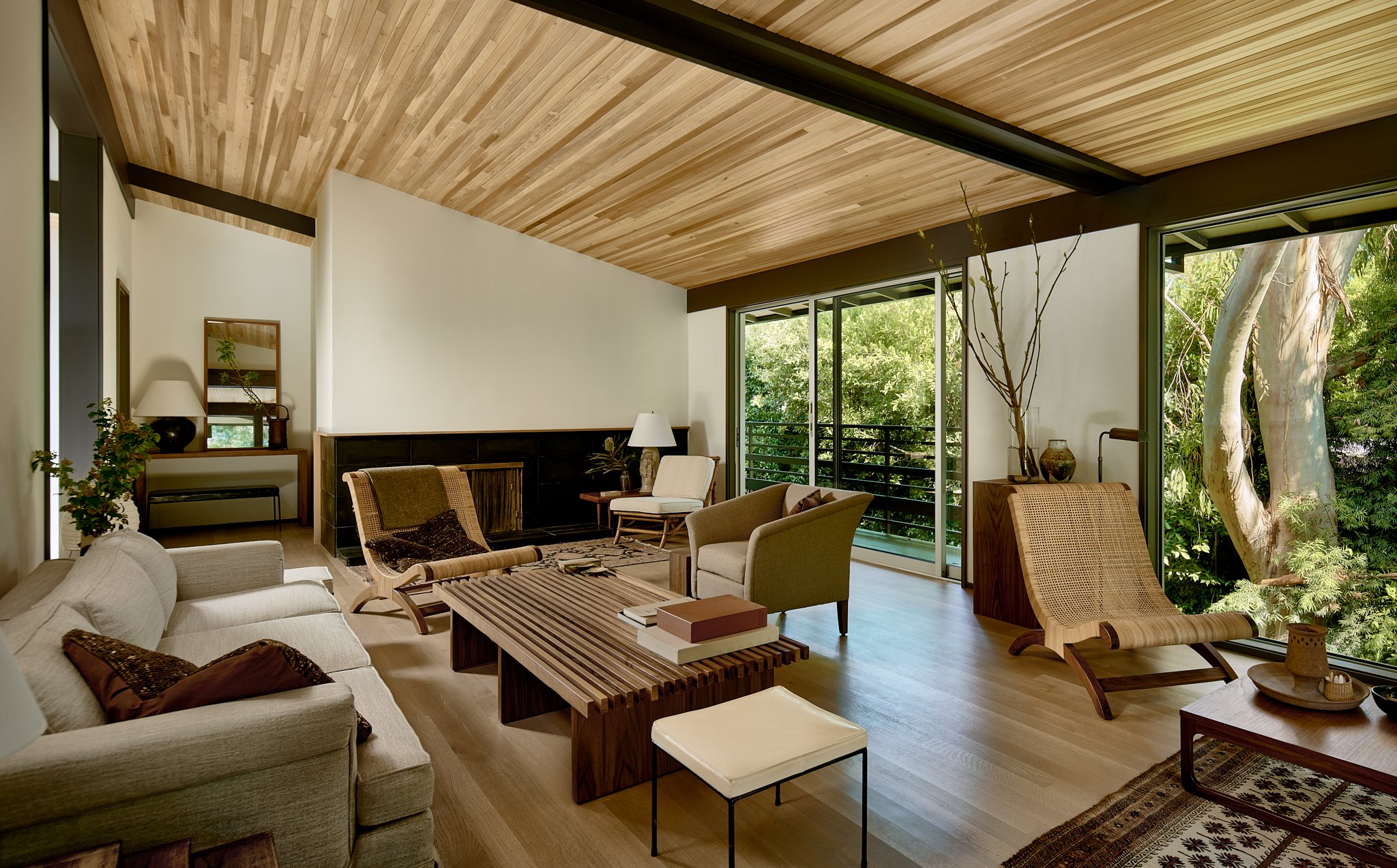 salon maison contemporaine