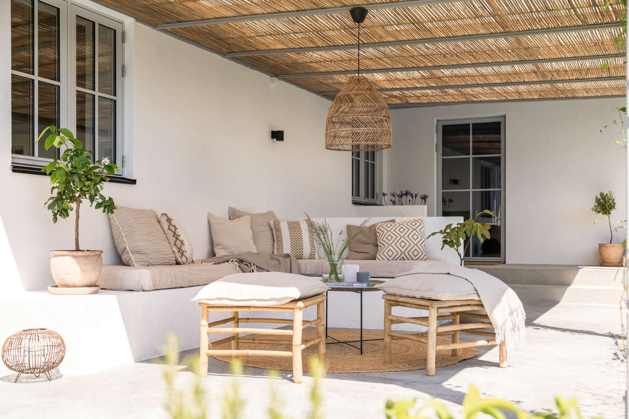 terrasse avec pergola et cannisses décoration scandinave terrasse avec pergola et cannisses décoration scandinave