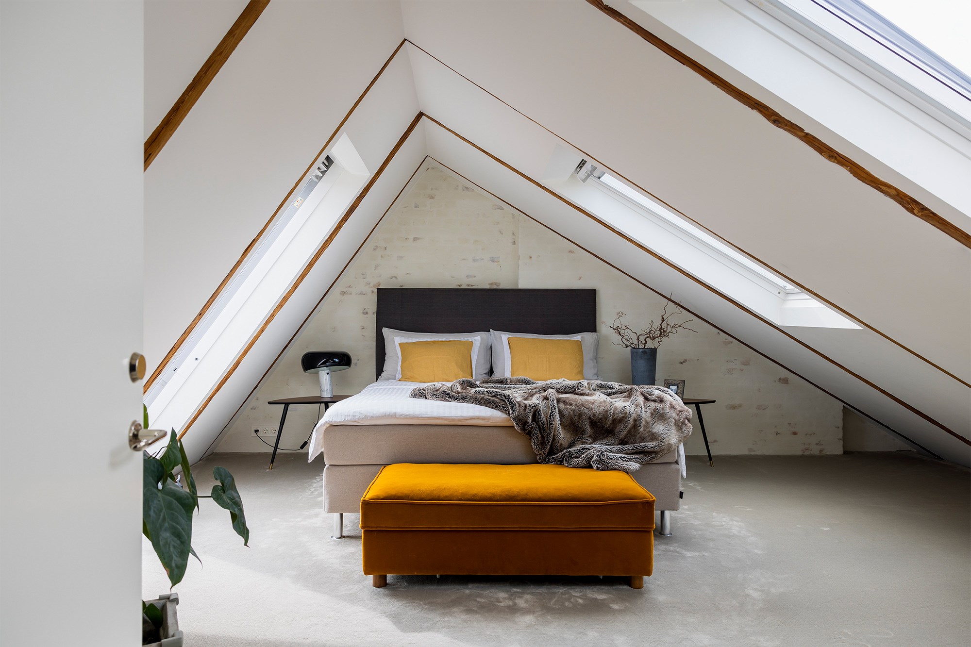chambre mansardée décoration scandinave