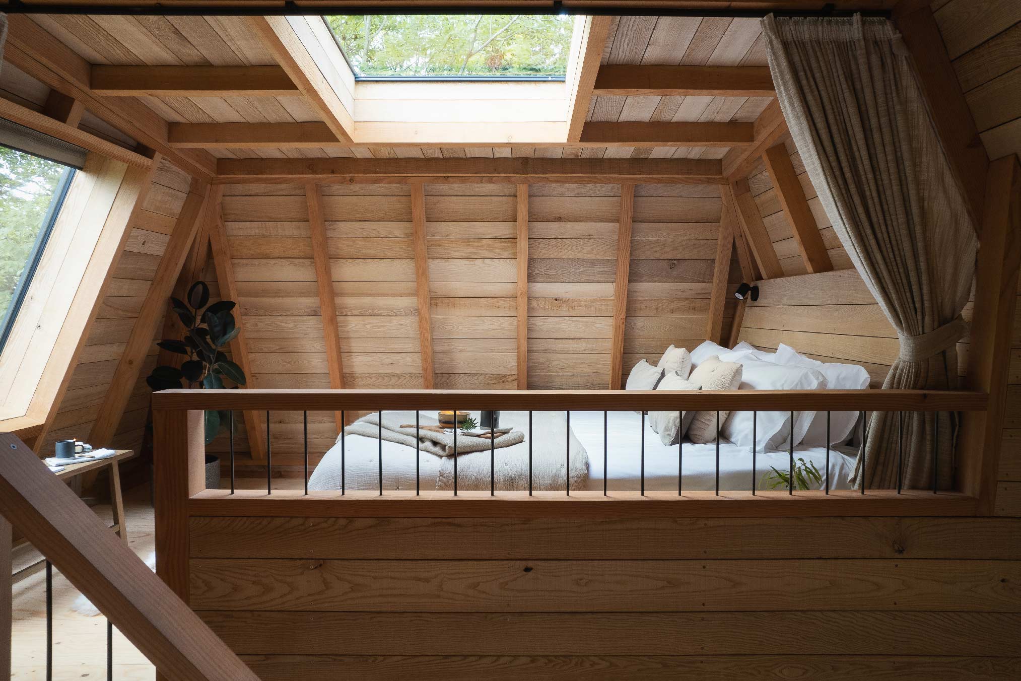 chambre mansardée sur mezzanine