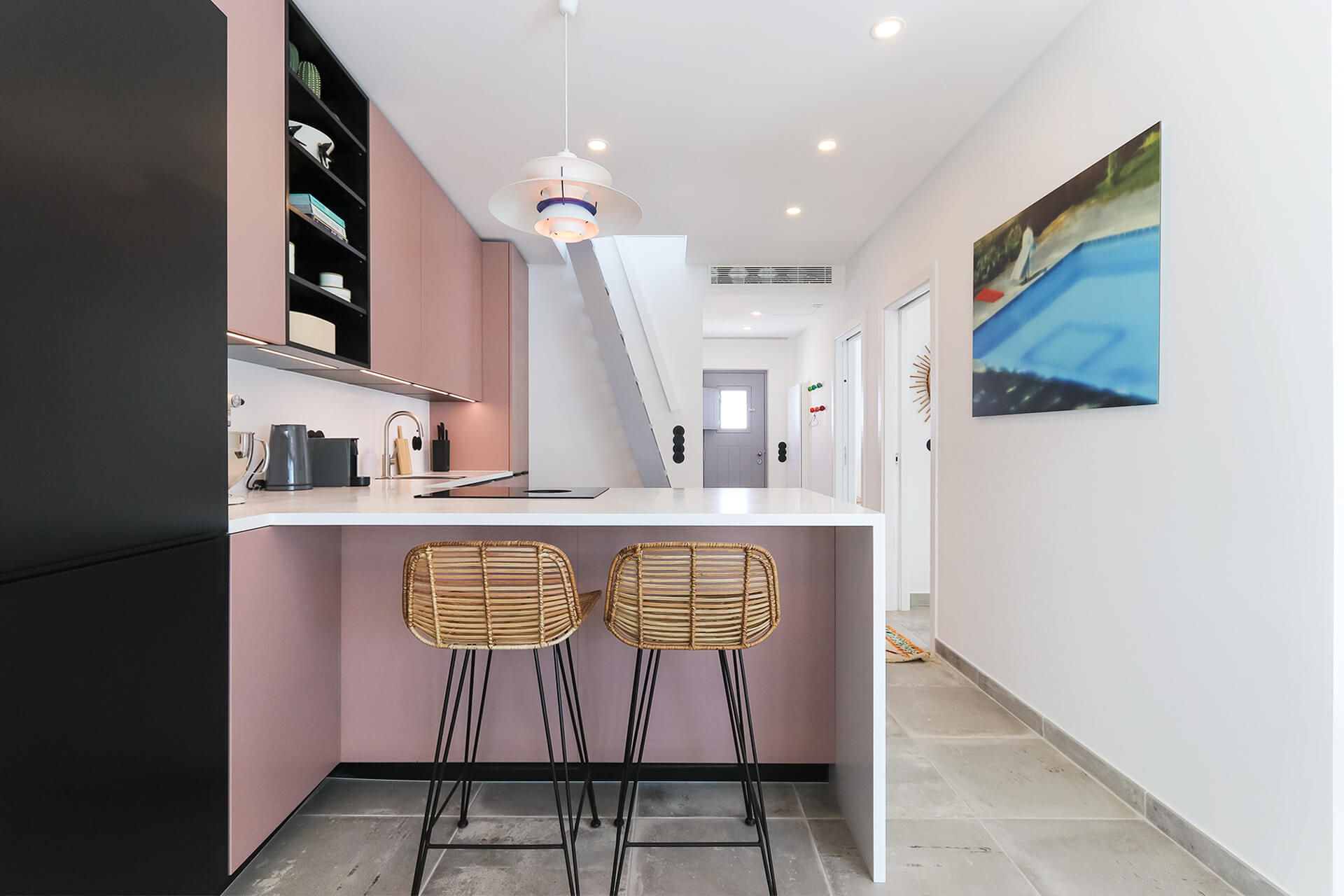 cuisine ouverte design rose cuisine ouverte design rose